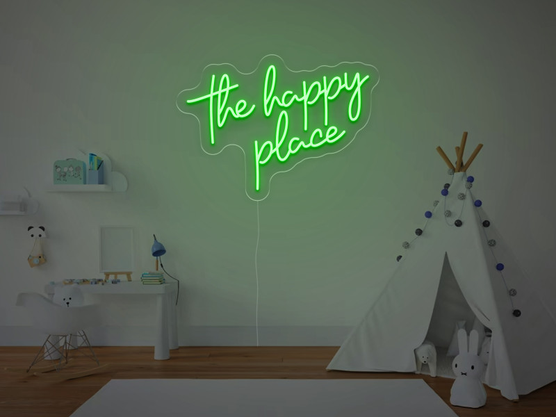 The Happy Place - Semn Luminos LED Neon
